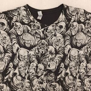 Design to Humans Casual Short Sleeve Graphic Crew Neck Shirt Mens Size XL Black